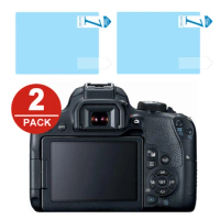 2x LCD Screen Protector Film for Canon EOS 6D 70D 77D 80D 90D 600D 650D 700D 750D 760D 800D 9000D 1200D 1300D 1500D 2000D 8000D