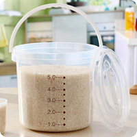 米桶 帶手提透明塑料米桶防蟲防蛀防潮儲米箱廚房裝雜糧米箱小米桶米缸