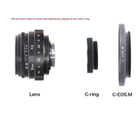 ใหม่ Mini 35มม. F 1.6 C Mount กล้องวงจรปิด F1.6เลนส์สำหรับ Canon EOS M EF-M Fuji Fujifilm FX NEX A6300 A6000กล้อง Mirrorless