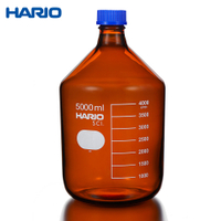 HARIO 茶色血清瓶 銀染處理 化工瓶 環保水瓶 Glass Bottle 耐熱玻璃 5000ml