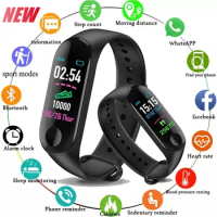 For Xiaomi M3 Smart Watch Men Women Fitness Sports Smart Band Bluetooth Music Heart Rate Take Pictures Smartwatch Wristband