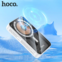 HOCO Power Bank 10000mAh PD 20W Magnetic Wireless Charger 5000mAh Mini Portable Transparent Powerbank Fast Charging For iPhone