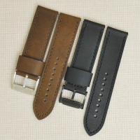 【可開發票】通用FOSSIL化石表帶24MM男真皮手表鏈JR1354JR1436JR1424JR1487