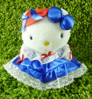 【震撼精品百貨】Hello Kitty 凱蒂貓~KITTY絨毛娃娃-法國服飾-藍紅