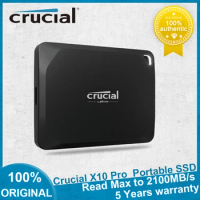 Crucial X10 Pro Portable SSD 1TB 2TB 4TB Sequential Read up to 2100MB/s USB 3.2 Gen-2 2x2 FOR Desktop Laptop External Portable