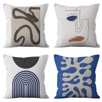 45x45cm Nordic modern minimalism abstract geometric lines pillowcase Sofa Chair Office Seat Car cushion cover Home decor