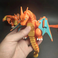 Tokoh Pokémon, Ilustrasi 3D Charizard, Anime Jepun Pokémon Go, Hadiah Hari Jadi GK, Dikumpul oleh Le