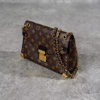 Louis Vuitton Tas LV LOUIS VUITTON TRUNKIE MONOGRAM BROWN CHAIN SHOULDER BAG 100% ORIGINAL