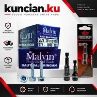 Baut Baja Ringan 10x19mm 1 box Malvin Skrup Metal Roofing Spandek Atap 500pc