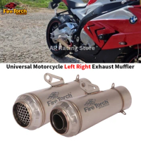 60mm Universal Motorcycle Left Right Exhaust Escape Moto 51mm DB Killer Muffler For For GSXR ZX6R ZX10R Z250 Z650 CBR1000R