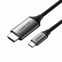 【綠聯】1.5M USB Type-C to HDMI傳輸線 Aluminum版(4K高品質 3D效果 耐用編織傳輸線)