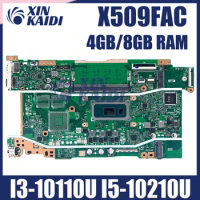 X509FAC Mainboard For ASUS VivoBook 15 X509FA X409FAC X415FAC X515FAC Laptop Motherboard With I3-10110U I5-10210U 4GB/8GB-RAM