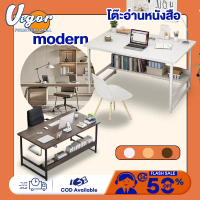 แนะนำ แนะนำ VG โต๊ะทำงาน ขาเหล็กหนา 120/100/80CM โต๊ะคอม 2ชั้น Computer Desk การออกแบบที่เรียบง่าย ป