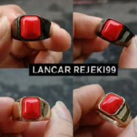 cincin batu akik Reed coral Marjan Mesir cincin ring titanium anti luntur