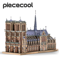 Piececool 3D Metal Puzzle Notre Dame de Paris Model Building Kits DIY Jigsaw Teens Toys for in Teaser