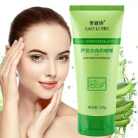 Quick Exfoliating Peeling Aloe Vera Gel Facial Scrub Deep Cleaning Facial Exfoliation Smooth Moisturizing Skin For All Skin Z2S2