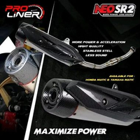 PROLINER KNALPOT STANDAR RACING STAINLESS NEO SR-2 PNP KE AEROX 155 OLD LEXI 125 100% ORIGINAL