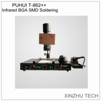 PUHUI T-862++ IR Rework Station IRDA Infrared Soldering BGA SMD Rework Infrared Soldering Station T-862++ Welder Repair Machine
