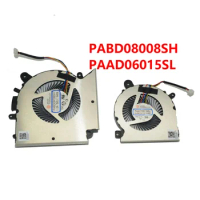 PABD08008SH PAAD06015SL N459 N460 New For MSI GF66 GL66 GS-1581 CPU GPU COLL IN FAN DC5V 0.55A 1.0A