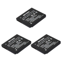 Batmax 3Pcs DMW-BCK7 NCA-YN101G BCK7 Rechargeable Battery for Panasonic Lumix DMC-FS28 DMCFH2 DMC FH4 FH5 FH6 FH25 FH27 FP5 FT30