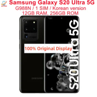 Samsung Galaxy S20 Ultra 5G G988N 6.9" AMOLED 256GB ROM 12GB RAM Octa Core Snapdragon NFC Original Unlocked Android Cell Phone