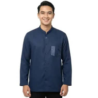 Rabbani - Kemeja Koko Lengan Panjang Kemko Qolbu Blg Exclusive 604 Navy XS