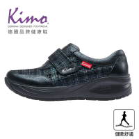 【Kimo】高機能英倫風格紋舒適彈性健康鞋(都市藍KAIWF160016)