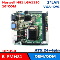 Intel Haswell H81 LGA1150 ITX POS Motherboard with 2LAN/10COM/10USB