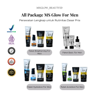 MS GLOW FOR MEN - PAKET WAJAH BASIC & TERBARU *FREE GIFT*