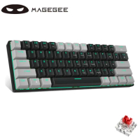 MageGee 60% wired mechanical keyboard, STAR61 gaming keyboard, laptop office full key hot swap