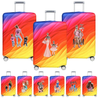 Luggage Protective Cover Dust Cover Anti-Scratch Suitcase Suit for 18-32 Inch Bag Mon Pattern Travel