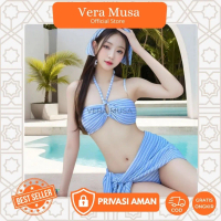 Vera VV273 Baju Bikini Wanita Korean Luxury Baju Pantai Wanita Dewasa 3in1 Nylon Olahraga Renang