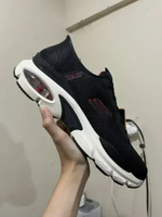 SEPATU SKECHERS PRIA SKECH AIR VENTURA VANDERWAY BLACK RED 232447BKRD 45
