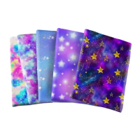Lovely Starry Sky Pattern Bullet Textured Liverpool Patchwork Tissue Kids home textile