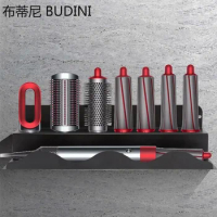 Wall-Mounted Suitable for Dyson Airwrap Shelf Dryer and Hair Curler Holder Storage Rack Hair Care Tool Organizer Stand Bracket