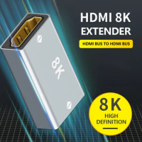 8K@60Hz HDMI 2.1 Adapter HDMI-compatible Converter Extender HDMI Cable Cord Extension Adapter For Laptop Computer Monitor