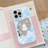 เคสโทรศัพท์ลายตุ๊กตาหิมะสุดน่ารัก สำหรับ iPhone 13/11/17/12/15/14/16 และรุ่น Pro Max รวมถึง 17 และ 1