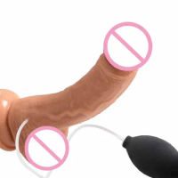 Silicone Realistic Ejaculating Dildo for Women,Lifelike Squirting Dildo Penis with Suction Cup,Huge Dildo for Sex Adult Toys