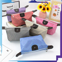 GTT Tas Pouch Kosmetik Makeup Alat Mandi Organizer Anti Air Motif Garis