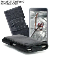 X mart ASUS ZenFone 3 ZE552KL 5.5吋 麗緻真皮腰掛皮套