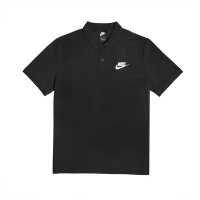 Nike 短袖 NSW 男款 黑 有領 Polo衫 刺繡 小勾 909747-010