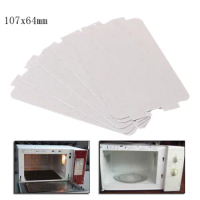 5Pcs Microwave Oven Mica Plate Sheet Thick Replacement Part 107x64mm For Midea