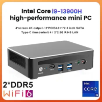 13th Gen Intel Mini Pc Core i7 1360P 13700H i9 13900H Nuc 2xLAN i225-V 2.5G Windows 11 2*DDR5 PCIE4.0 Gaming Computer Host Wifi6