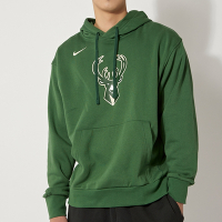 Nike As Mil M Nk Flc Po Essntl 男款 綠色 NBA 公鹿隊 連帽 長袖 DR2310-323