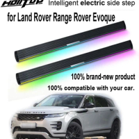 Auto electric side pedals nerf bar foot step for Land Rover Range Rover Evoque 2017-2023.with colorful lamp.can load over 300kgs
