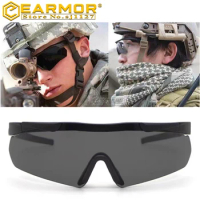 EARMOR Hot S01 Tactical Goggles Airsoft Shooting Goggles Anti-UV Sunglasses Outdoor Cycling Tactical Accessories