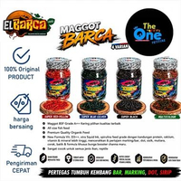 MAGGOT BARCA SUPER RED BLUE BLACK pertumbuhan optimal warna glow up ikan channa arwana louhan dll Su