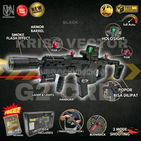 Luvanthings Water Gel Blaster Kriss Vector Blowback Electric Gel Blaster Toy Wehui CRB Green Army -