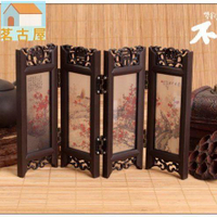 居家生活 居家擺件 桌面擺件 屏風迷你仿古古風擺件中國風復古攝影小道具拍攝背景擺設