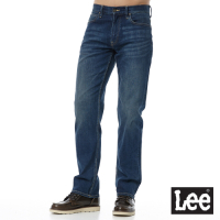 Lee 男款 743 中腰舒適直筒牛仔褲 中藍洗水